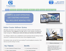 Tablet Screenshot of freightistics.com